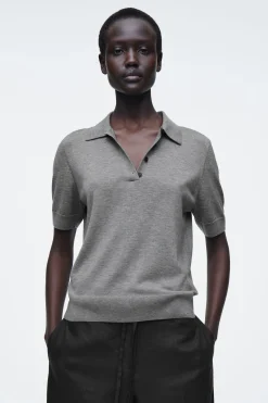 Online COS KOSZULKA POLO Z WEŁNĄ MERINO