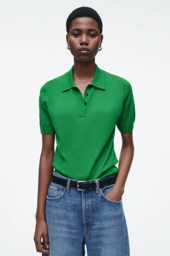 Outlet COS KOSZULKA POLO Z WEŁNĄ MERINO