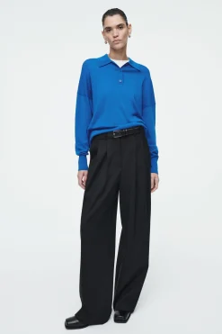 Discount COS KOSZULKA POLO Z WEŁNY MERINO