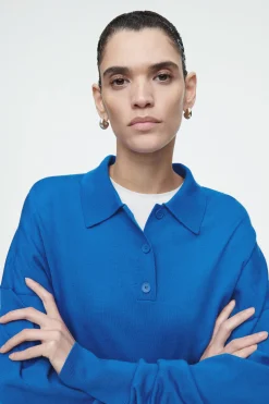 Discount COS KOSZULKA POLO Z WEŁNY MERINO