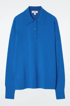 Discount COS KOSZULKA POLO Z WEŁNY MERINO