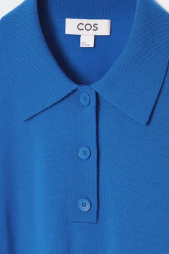 Discount COS KOSZULKA POLO Z WEŁNY MERINO