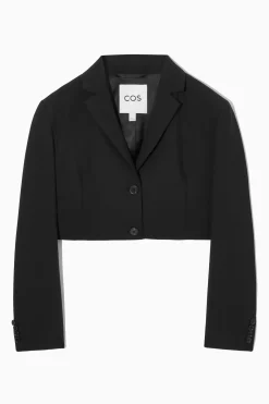 Online COS KRÓTKA WEŁNIANA MARYNARKA – REGULAR FIT