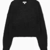 Discount COS KRÓTKI MOHEROWY SWETER Z DEKOLTEM W SEREK