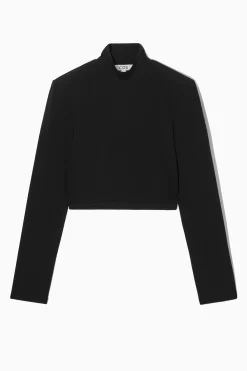 Discount COS KRÓTKI TOP Z SZEROKIMI RAMIONAMI