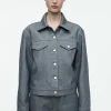 New COS KURTKA OVERSIZE Z SUROWEGO JEANSU