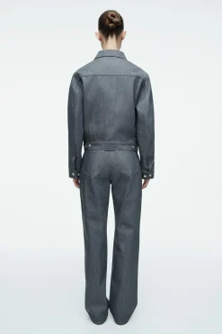 New COS KURTKA OVERSIZE Z SUROWEGO JEANSU