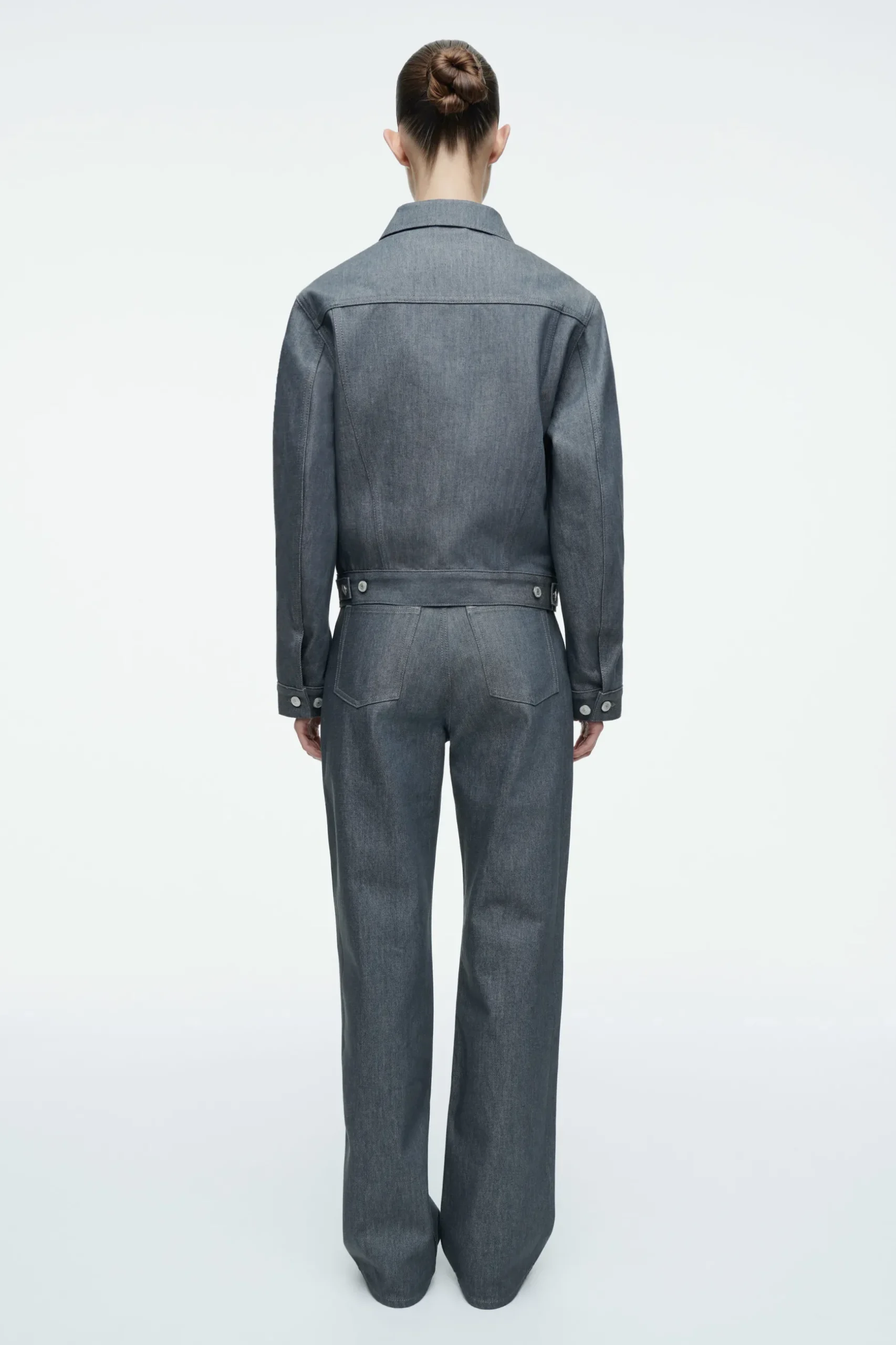 New COS KURTKA OVERSIZE Z SUROWEGO JEANSU