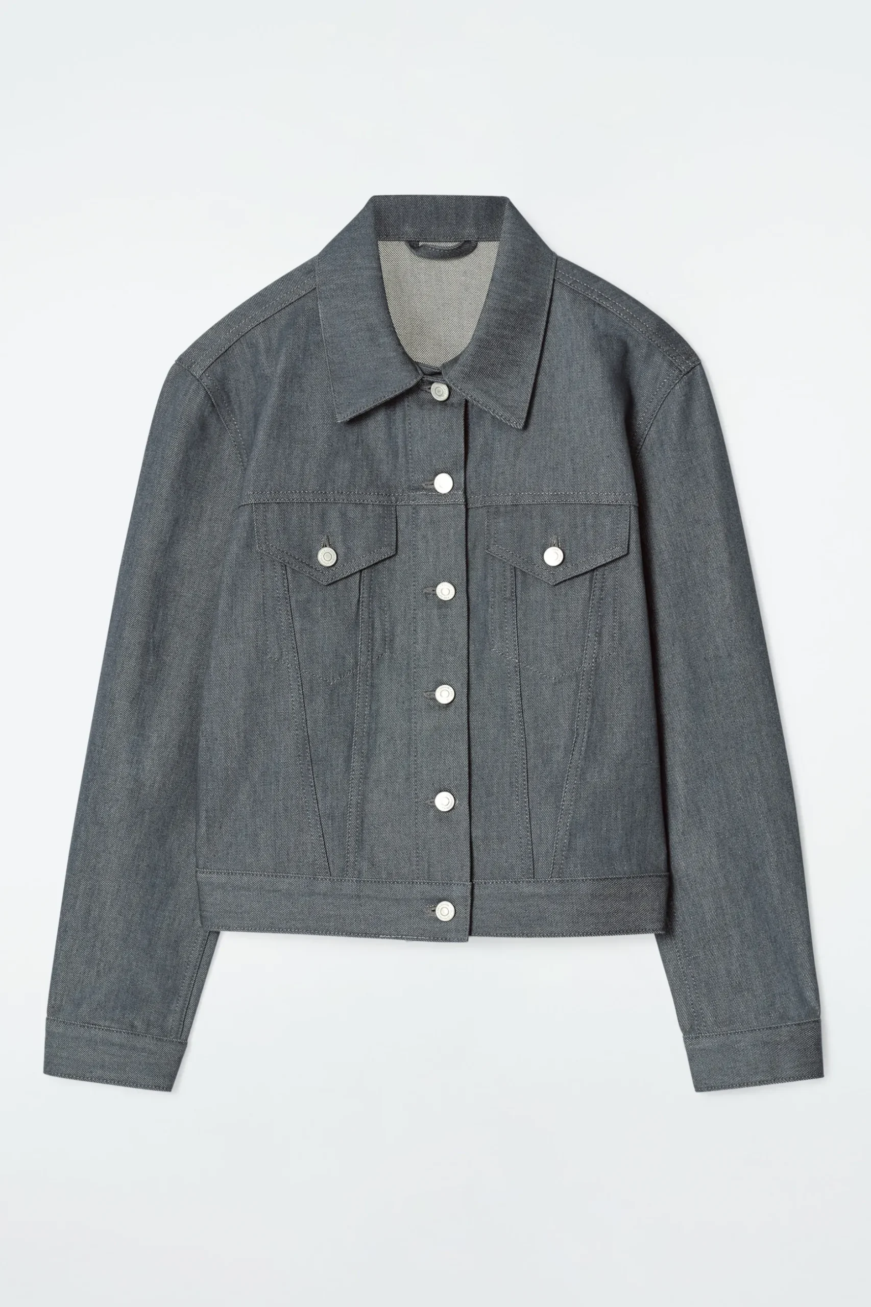 New COS KURTKA OVERSIZE Z SUROWEGO JEANSU