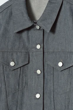 New COS KURTKA OVERSIZE Z SUROWEGO JEANSU