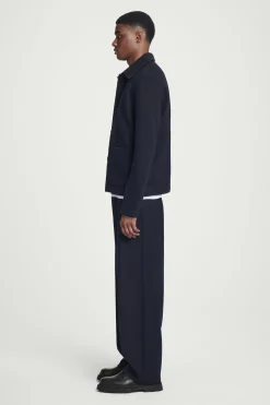 Fashion COS KURTKA ROBOCZA Z GOTOWANEJ WEŁNY