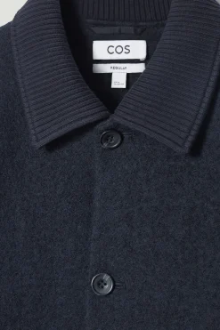 Fashion COS KURTKA ROBOCZA Z GOTOWANEJ WEŁNY