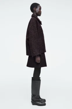 Fashion COS KURTKA Z MIESZANKI Z KONTRASTUJĄCYMI WŁÓKNAMI