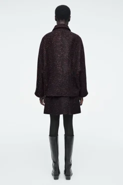 Fashion COS KURTKA Z MIESZANKI Z KONTRASTUJĄCYMI WŁÓKNAMI