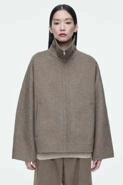 Discount COS KURTKA Z MIESZANKI Z WEŁNĄ – OVERSIZED FIT