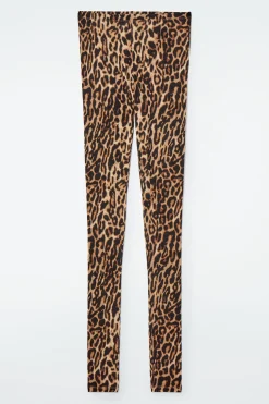 Clearance COS LEGGINSY Z WEŁNY MERYNOSOWEJ W LAMPARCIE CĘTKI