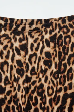 Clearance COS LEGGINSY Z WEŁNY MERYNOSOWEJ W LAMPARCIE CĘTKI