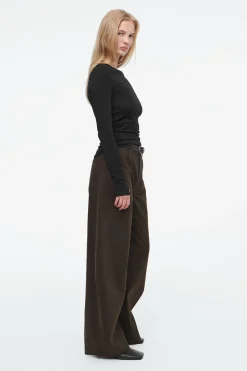 Fashion COS LEKKA BLUZKA Z DŁUGIM RĘKAWEM – SLIM FIT
