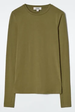 Discount COS LEKKA BLUZKA Z DŁUGIM RĘKAWEM – SLIM FIT
