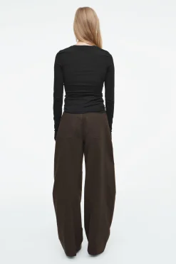 Fashion COS LEKKA BLUZKA Z DŁUGIM RĘKAWEM – SLIM FIT