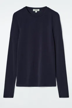Fashion COS LEKKA BLUZKA Z DŁUGIM RĘKAWEM – SLIM FIT