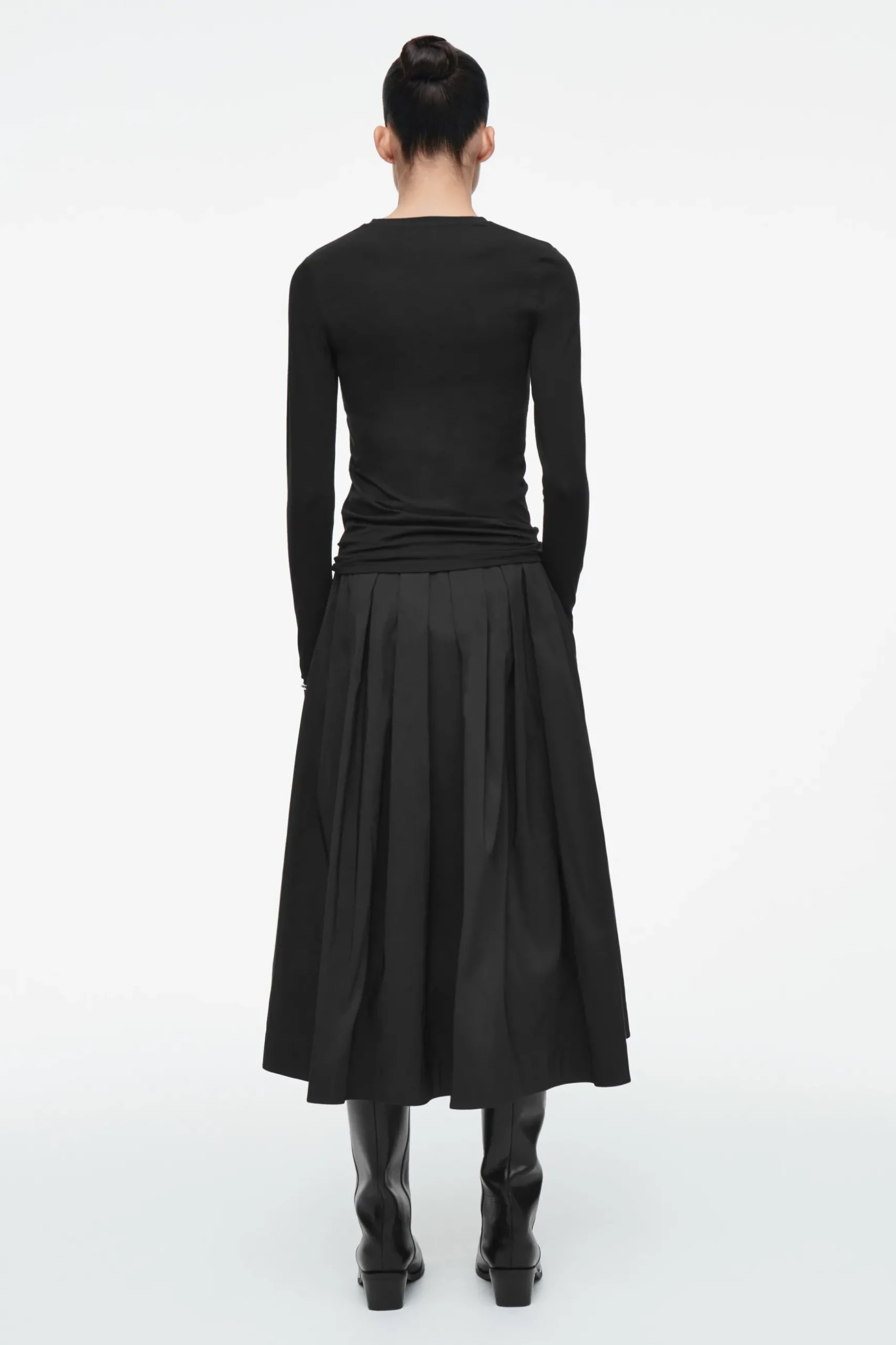 Fashion COS LEKKA BLUZKA Z DŁUGIM RĘKAWEM – SLIM FIT