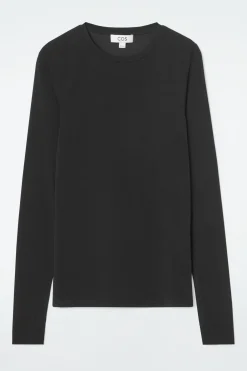 Fashion COS LEKKA BLUZKA Z DŁUGIM RĘKAWEM – SLIM FIT
