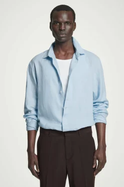 Sale COS LNIANA KOSZULA Z DŁUGIM RĘKAWEM – RELAXED FIT Jasnoniebieski