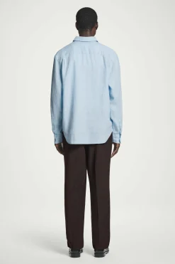 Sale COS LNIANA KOSZULA Z DŁUGIM RĘKAWEM – RELAXED FIT Jasnoniebieski