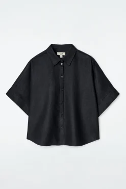 Clearance COS LNIANA KOSZULA Z KRÓTKIM RĘKAWEM