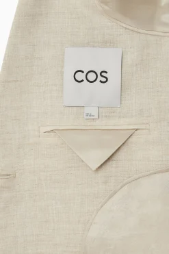 New COS LNIANA MARYNARKA Z NADRUKIEM LIŚCI – REGULAR FIT