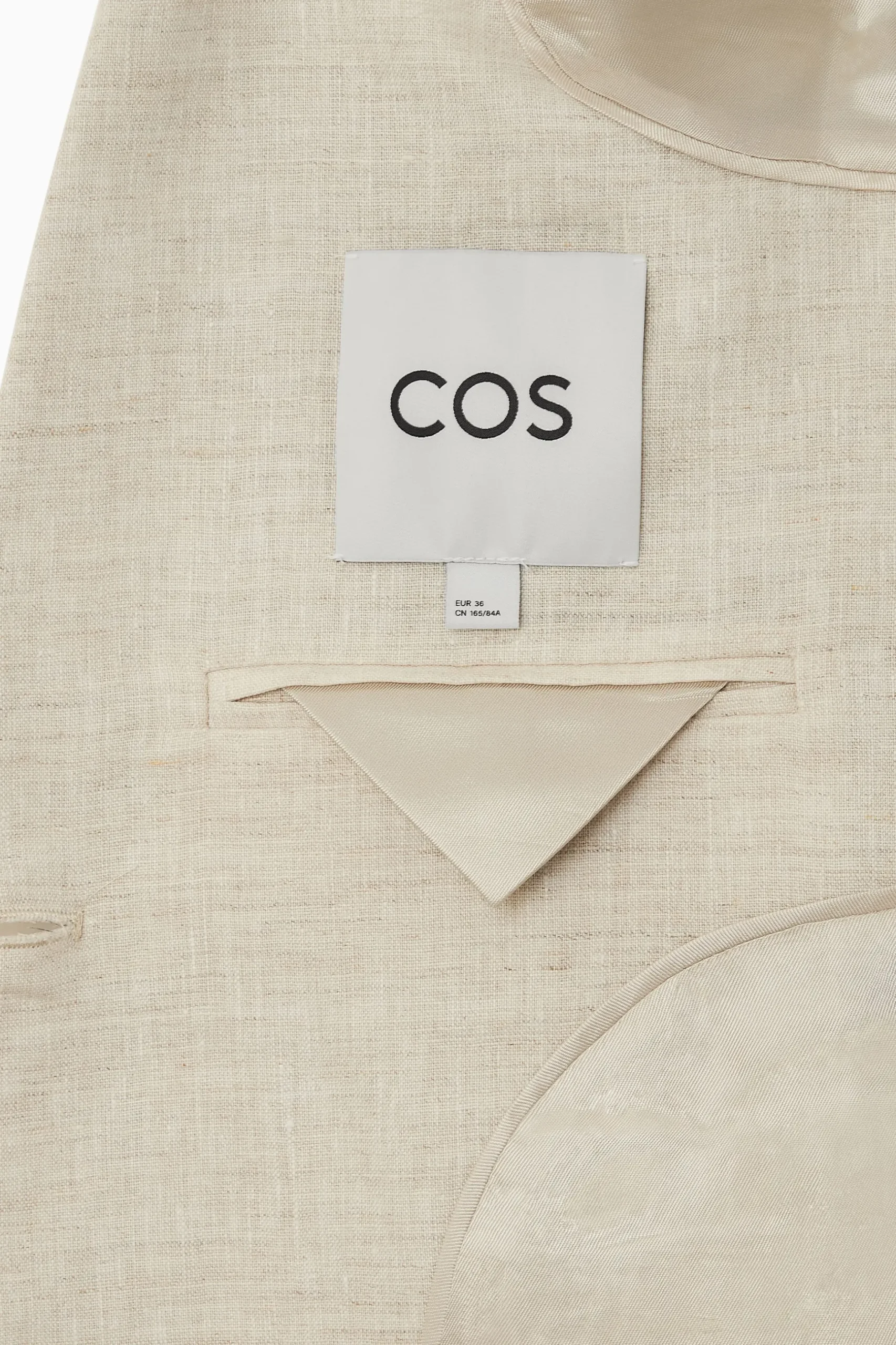 New COS LNIANA MARYNARKA Z NADRUKIEM LIŚCI – REGULAR FIT