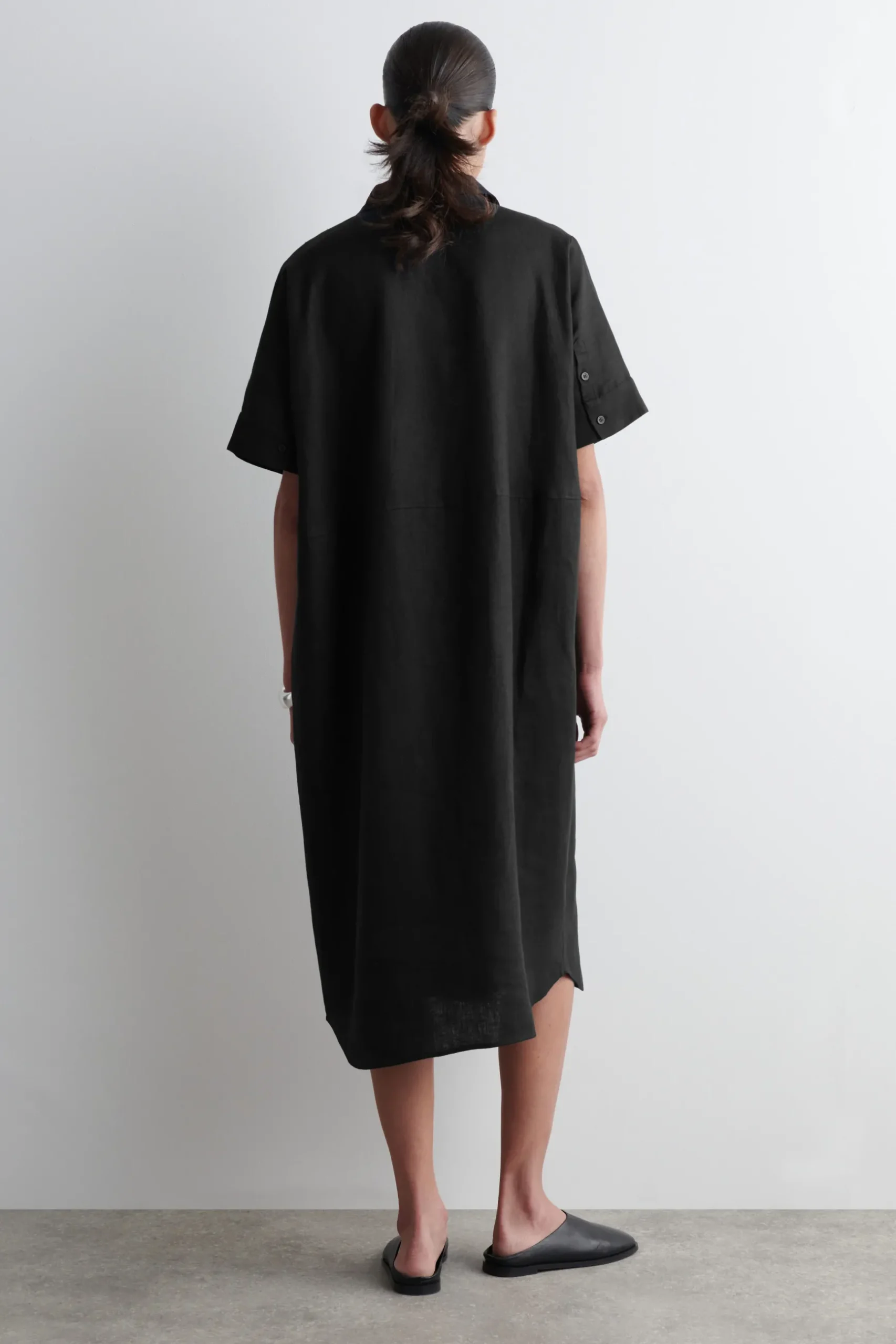 Fashion COS LNIANA SUKIENKA KOSZULOWA O DŁUGOŚCI MIDI