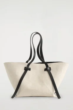 Online COS LNIANA TOREBKA „PINCH” TYPU TOTE Beżowy