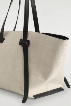 Online COS LNIANA TOREBKA „PINCH” TYPU TOTE Beżowy