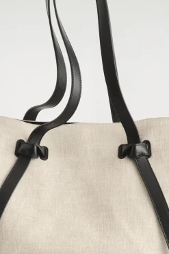Online COS LNIANA TOREBKA „PINCH” TYPU TOTE Beżowy