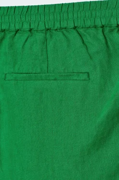 Fashion COS LNIANE SPODNIE Z PROSTYMI NOGAWKAMI