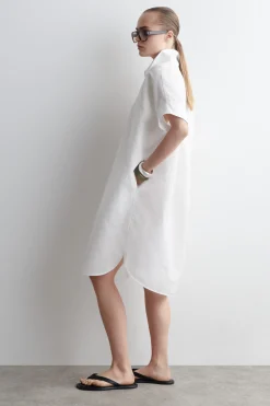 Fashion COS LNIANO-BAWEŁNIANA SUKIENKA KOSZULOWA
