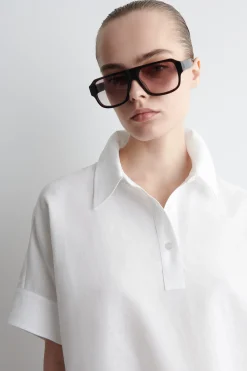 Fashion COS LNIANO-BAWEŁNIANA SUKIENKA KOSZULOWA