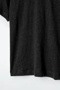 Online COS LNIANY T-SHIRT Z OKRĄGŁYM DEKOLTEM