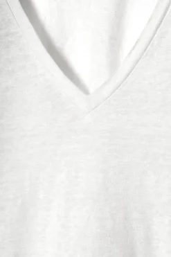 Clearance COS LNIANY T-SHIRTEM Z DEKOLTEM W KSZTAŁCIE LITERY V