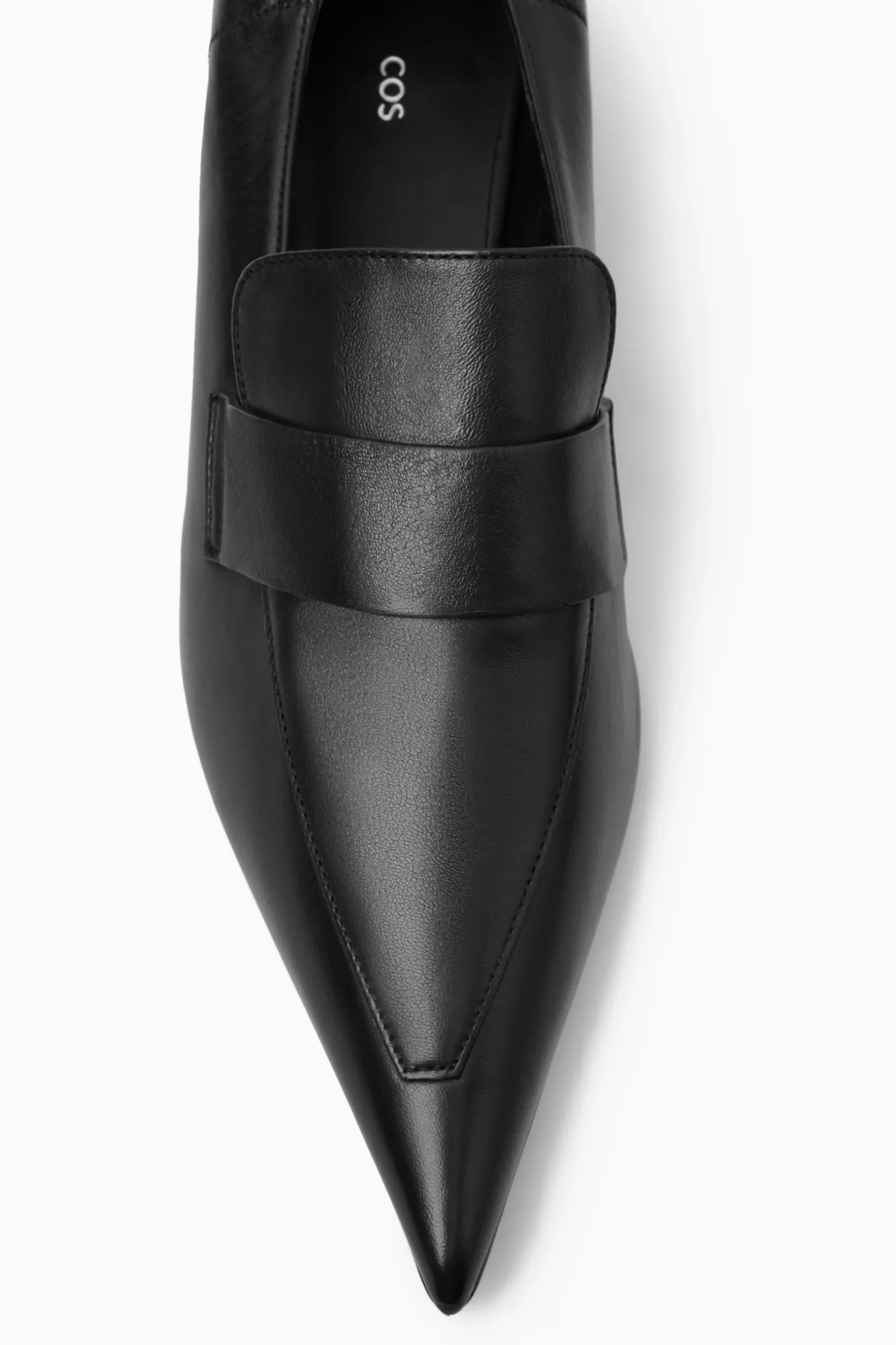 Outlet COS LOAFERSY ZE SPICZASTYMI CZUBKAMI NA OBCASIE Czarny