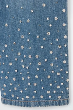 Best COS LUŹNE JEANSY ZE ZDOBIENIAMI