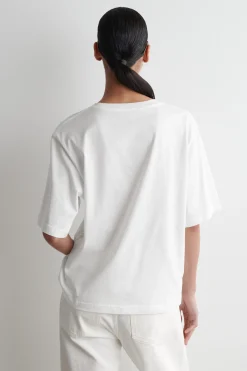 Discount COS LUŹNY T-SHIRT Z BAWEŁNY
