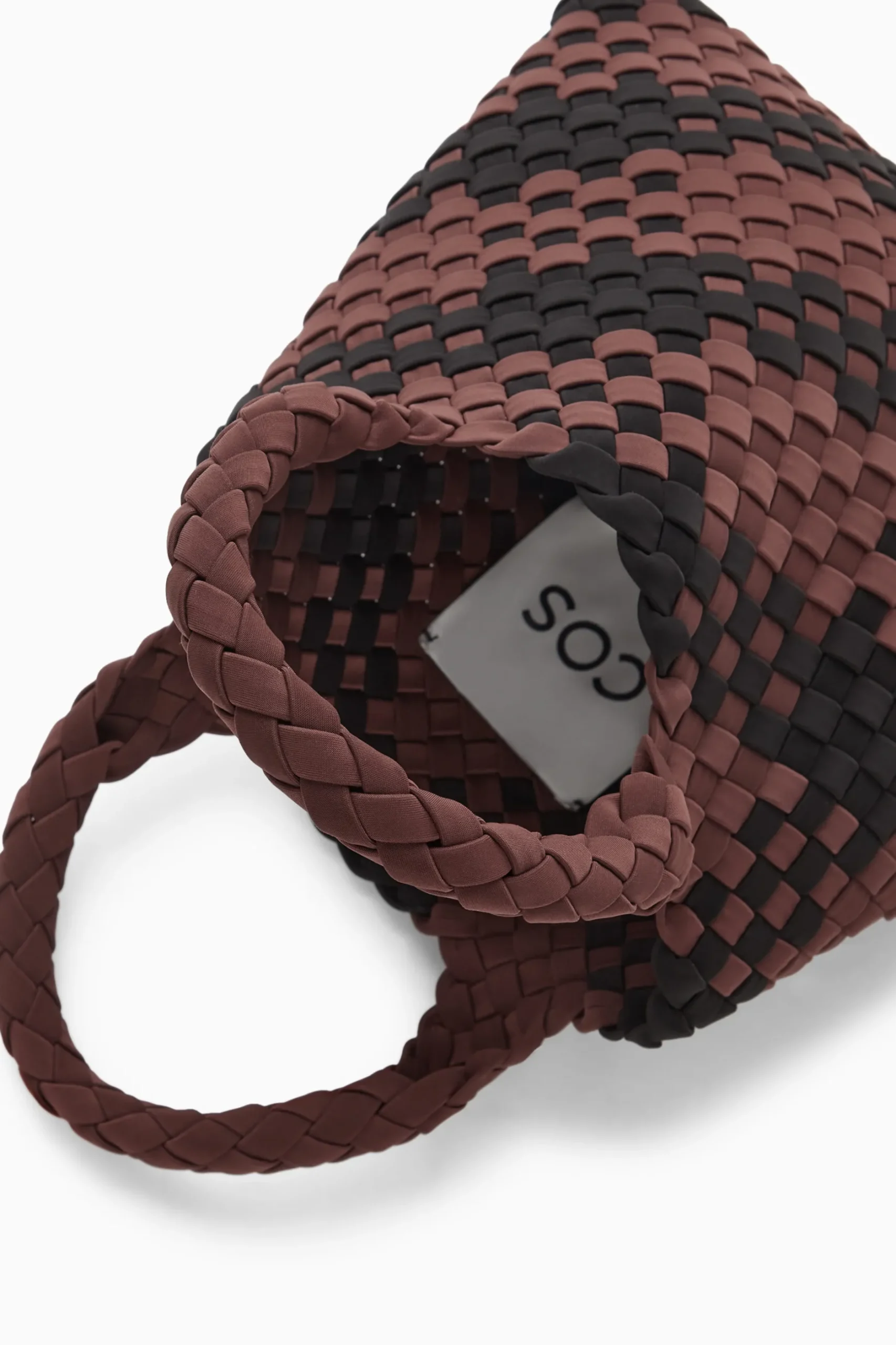 Outlet COS MAŁA TOREBKA W KRATĘ TYPU TOTE