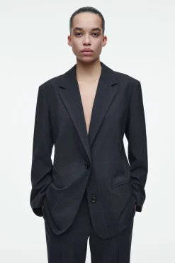 Online COS MARYNARKA OVERSIZE W KRATĘ
