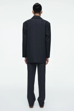 Online COS MARYNARKA OVERSIZE W KRATĘ