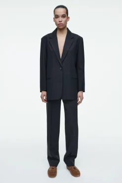 Online COS MARYNARKA OVERSIZE W KRATĘ