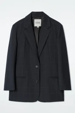 Online COS MARYNARKA OVERSIZE W KRATĘ