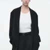 Online COS MARYNARKA OVERSIZE Z WIĄZANIEM